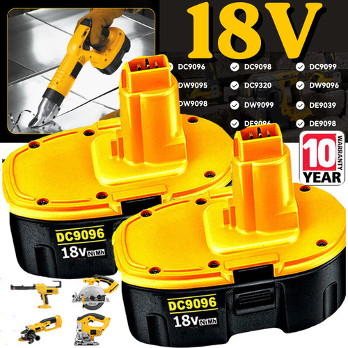 Pack 18v for dewalt volt - 2-pack,