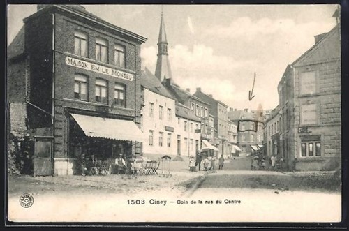 Cpa ciney coin rue du - cpa, ciney,