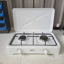 DCG EKP2422,2 Brûleur Gaz Cuisinière Avec Couvercle Rohs Blanc Eltronic Table