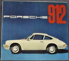 1965 Porsche 912 Coupe Brochure Folder Excellent Original 65