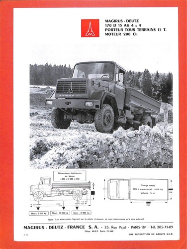 Magirus deutz 170 d - deutz, /