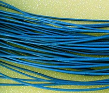 LOT 3  LACETS CUIR BLEU 1