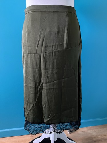 Jupe camaïeu midi vert - camaïeu,