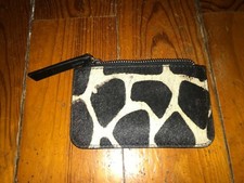 Porte monnaie en peau (poils)