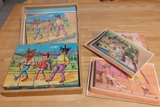 Cubes et boîte en bois