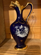 Vase miniature bleu de four et