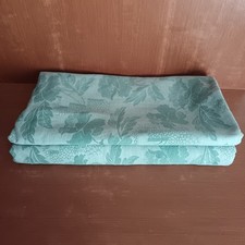 Coupon De Tissu Toile À Matelas Ancienne, Coutil, Motif Floral, Vert, 390x167cm