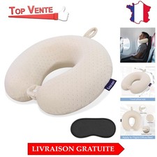 Coussin de Cou Beige en Mousse