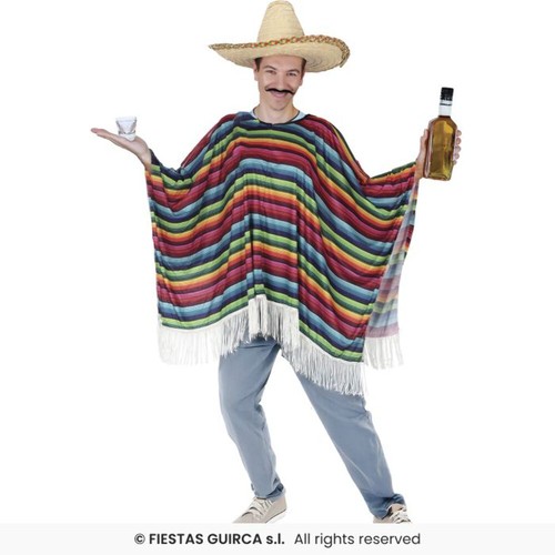 Déguisement poncho mexicain - poncho,