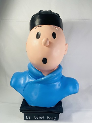 Grand buste tintin lotus - grand,