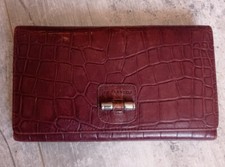 Porte feuille vintage porte carte vintage porte monnaie cuir marron Le Tanneur