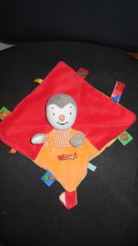 Doudou plat tchoupi rouge - doudou,