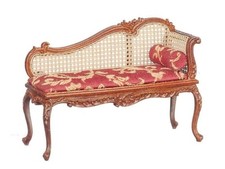Canapé Longue Chaise Fainting Louis XV Maison De Poupées JBM Meubles Miniatures