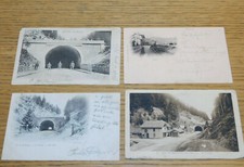 1901-1902 lot CPA 68 88 CARTE POSTALE col des vosges TUNNEL de BUSSANG gare MURA