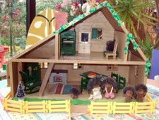 Maison Sylvanian Families vintage Deluxe Country House Tomy 1985