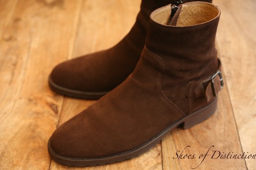 Chaussures bottes zippées - , en