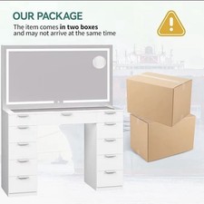 Coiffeuse Lumière LED avec USB Support de Bureau