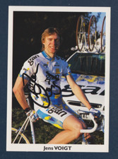 CYCLING cycling card JENS VOIGT team GAN 1998 signed