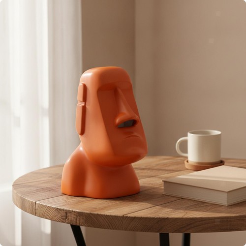 Boîte mouchoirs moai - à,