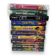 Lot Bundle Of 10 Walt Disney Black Diamond Classic VHS Original Clamshell