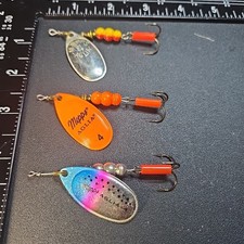 (3) Mepps Aglia #4 Spinning Lure