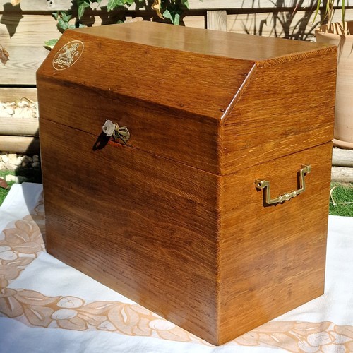 Ancien coffre bar bois - en,