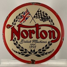 Plaque émaillée Norton - Ø