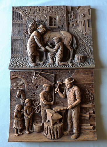 Tableaux bois sculpté en - tableaux,