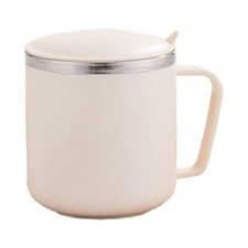 Tasse Isotherme en Acier Inoxydable 400ml avec Poignée Double Paroi pour Utilis