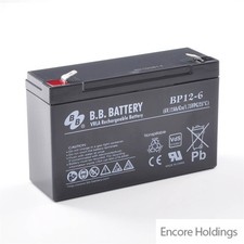 BB Battery 6V 12Ah UPS Rechargeable Battery BP12-6