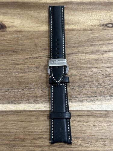 Bell ross 20mm black leather - black,