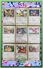 Lot de 9 x Évoli - #4 - Cartes Pokémon Françaises