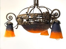 Art Déco Lustre Lampe à