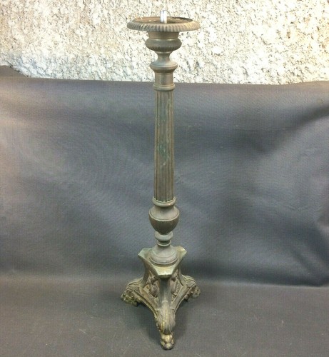 Ancien grand bougeoir bronze