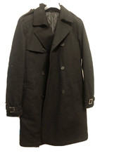 Manteau + Ceinture 8 By Yoox Coton Noir  Doublé Matelassé TM NEUF+ETIQUETTE