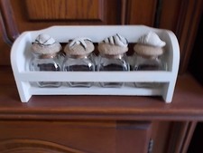 Etagère pots à épices - coquillages - occasion