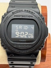 CASIO G-SHOCK DW-5750E Digital 200M WR 3229 – Black Resin – New Battery