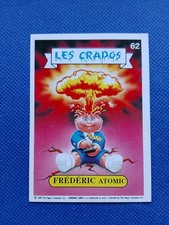 Les Crados /Carte numéro 62 / French Garbage Pail Kids Adam bomb