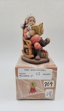 Anri Italy Mr Santa Figurine Signed Hand Carved Wood Sarah Key #63/750 Retired