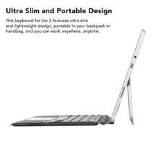 Wireless Keyboard BT5.0 Ultra Slim Touchpad PU Leather Easy Control Quick