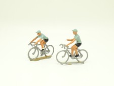 Tour de France Alu Salza 1/32 - Cyclist Riders: Lot of 2 Black and Blue