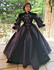 Franklin Mint Heirloom Porcelain Doll Mrs. Ellen O'Hara Gone With the Wind GWTW