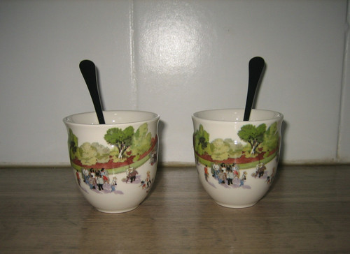 Pot crème tasse à - à, ou