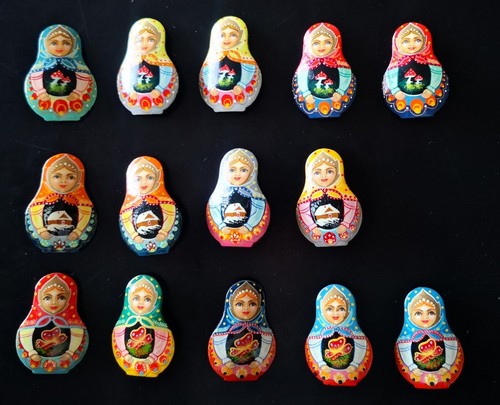 Charming matryoshka brooch - brooch,