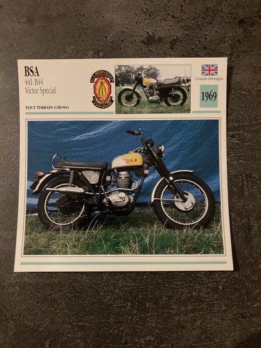 Carte fiche moto collection - carte,