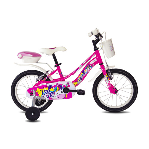 Vélo fille 1v fuchsia - fille,
