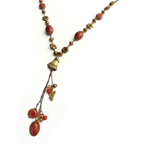 Collier sautoir céramique - collier,