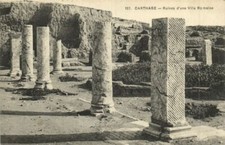 CPA TUNISIA Chartage - Ruines d'une Villa Romanie (174796)