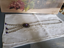 vintage collier  métal decor