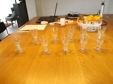 10 verres soufflés Louis